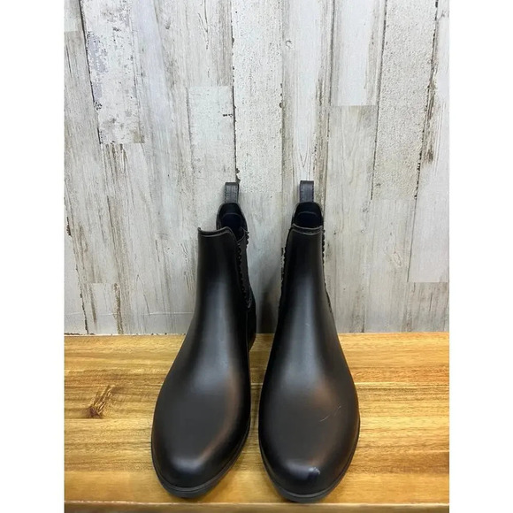 NWT Jack Rogers Women's Black Sallie Chelsea Rain Boot Size 10 - Picture 4 of 6